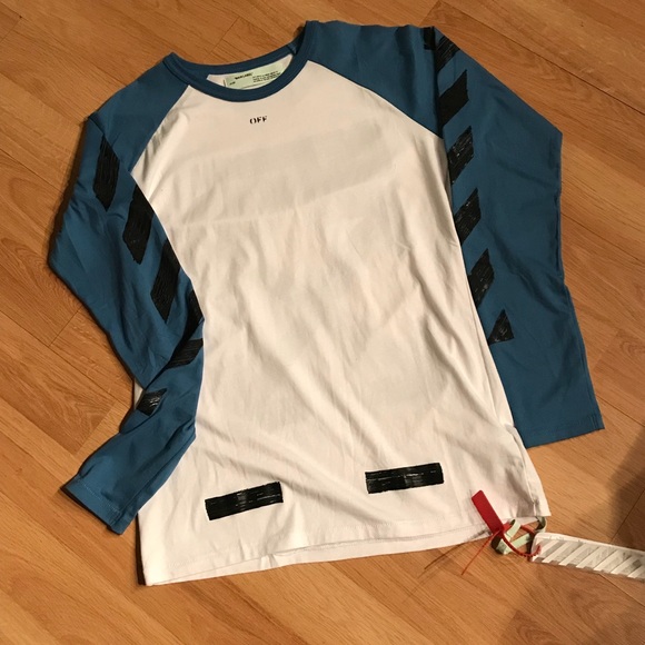Off White Long Sleeve T-Shirt - Picture 1 of 2